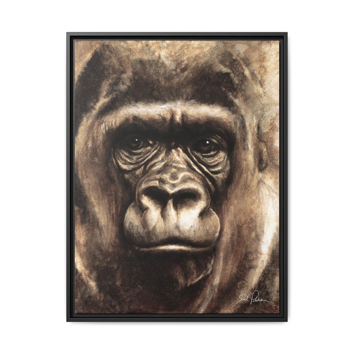 "Gorilla" Framed Canvas