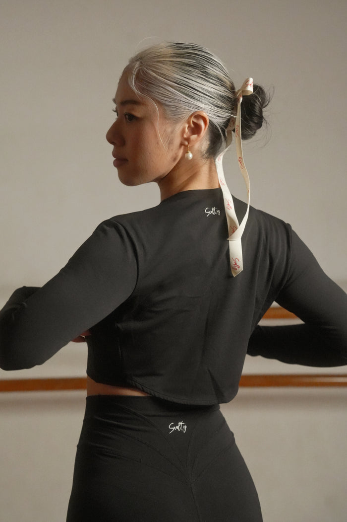 Gothic Long Sleeve Bolero | Obsidian Black