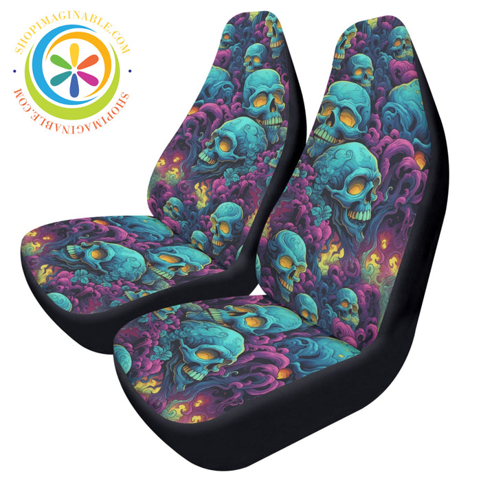 Gothic Skull Melondies Cloth Car Seat Covers