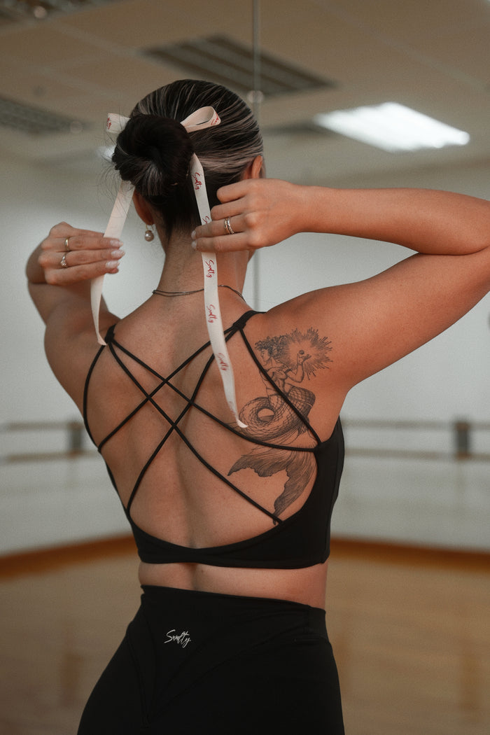 Gothic Strebebogen Bra | Obsidian Black