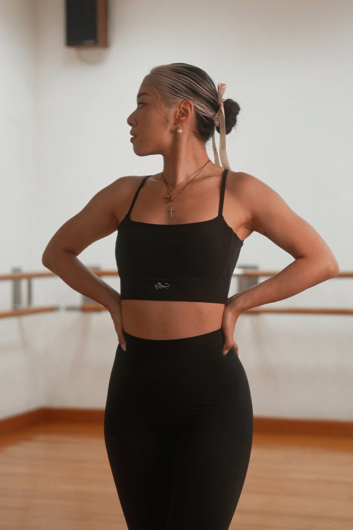 Gothic Strebebogen Bra | Obsidian Black