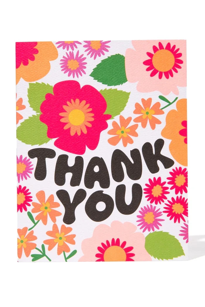Groovy Floral Thank You Note Card Apothecary Banquet Atelier & Workshop