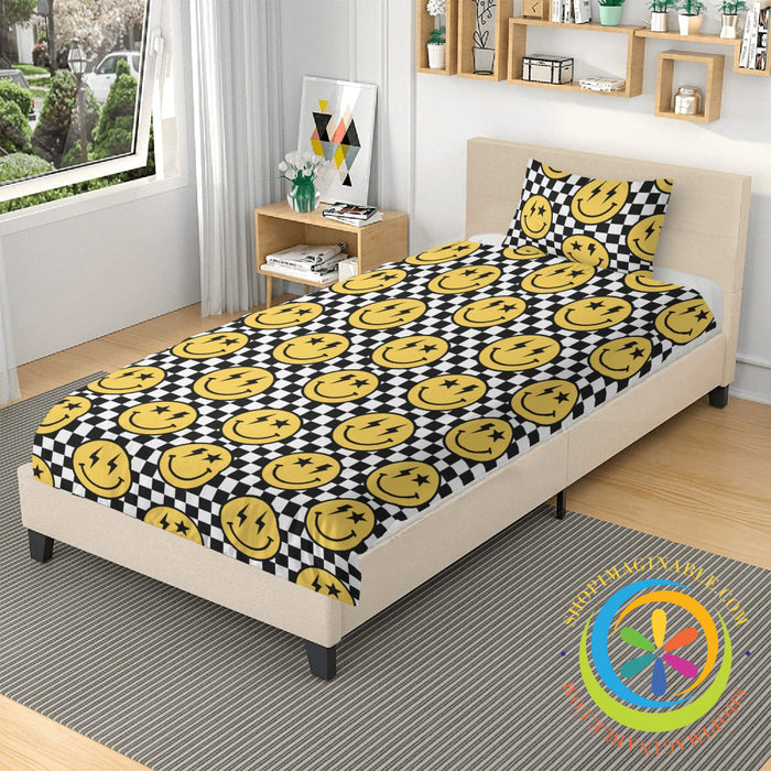 Groovy Happy Face Bedding Set-ShopImaginable.com