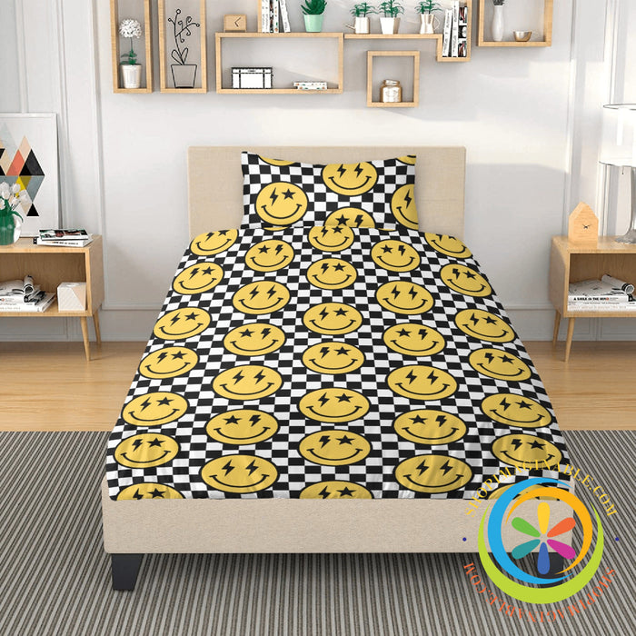 Groovy Happy Face Bedding Set-ShopImaginable.com