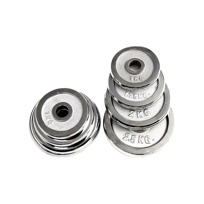 GYM WEIGHTLIFTING STAINLESS STEEL PLATES 3 KG