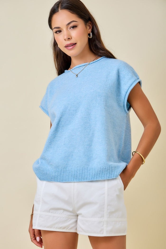 HAILEY BLUE TOP