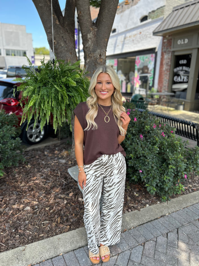HAILEY ZEBRA DENIM