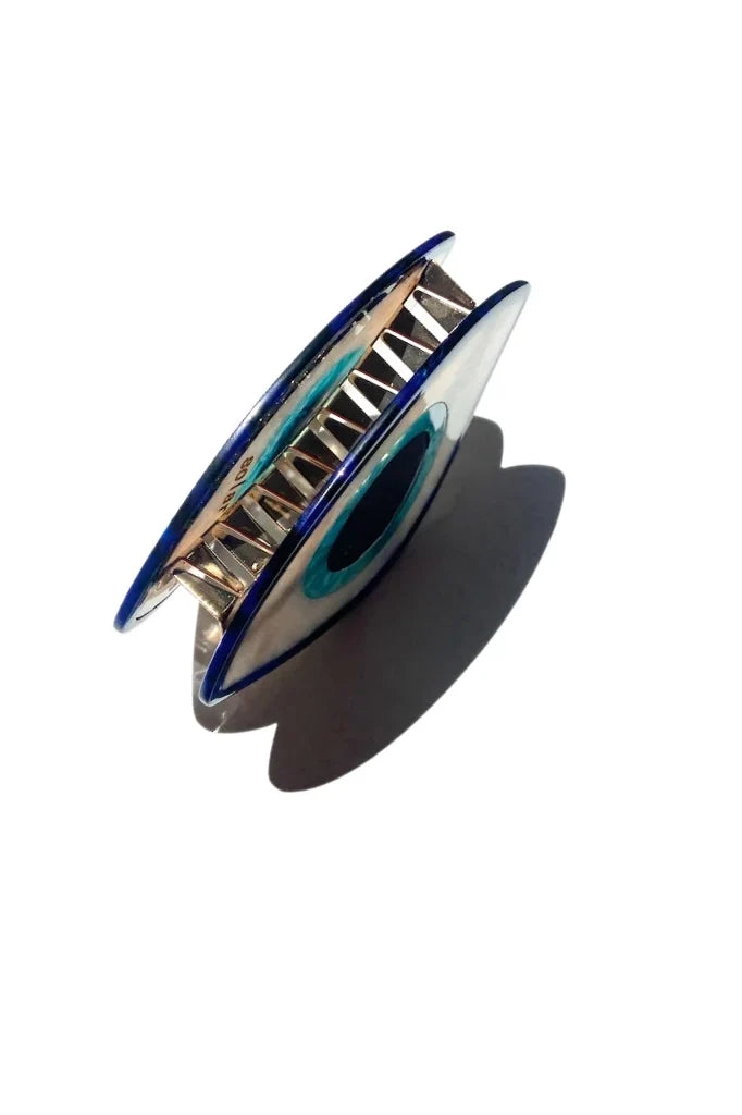 Hand-painted Evil Eye Claw Hair Clip Accessories Solar Eclipse