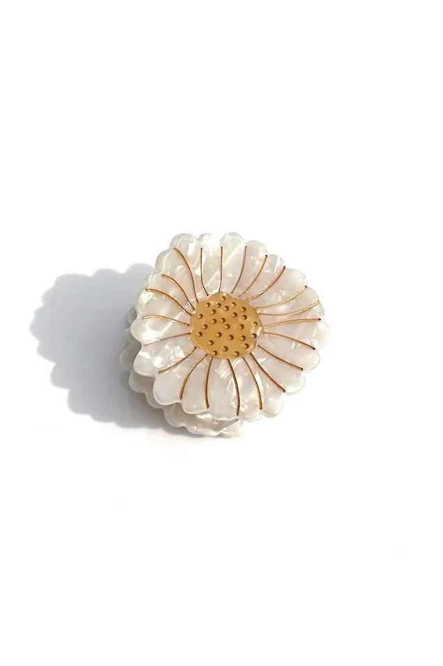 Hand-painted Mini Daisy Claw Hair Clip Accessories Solar Eclipse