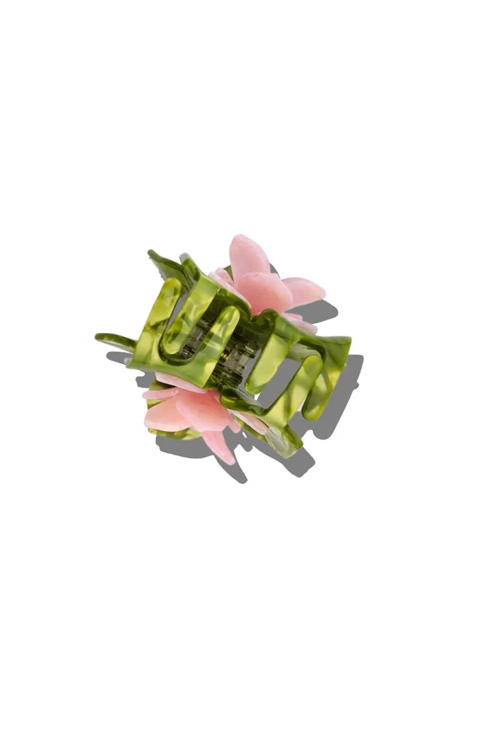 Hand-Painted Origami Magnolia Flower Hair Clip Accessories Solar Eclipse