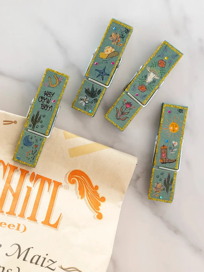 Happy Clips, Set of 4 - Western-view 2