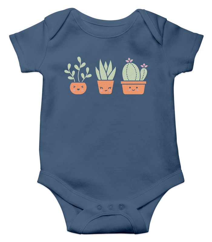 happy succulents onesie (6-12m)