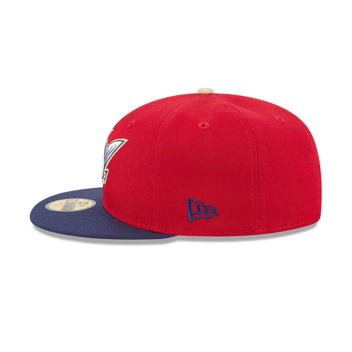 Pictured is this MiLB Theme Night Harrisburg Senators 59FIFTY Fitted cap in red. 6