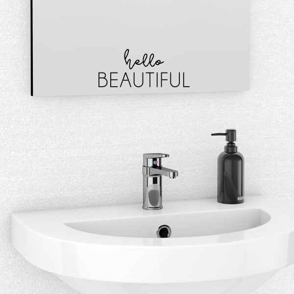 Hello Beautiful Wall Quote
