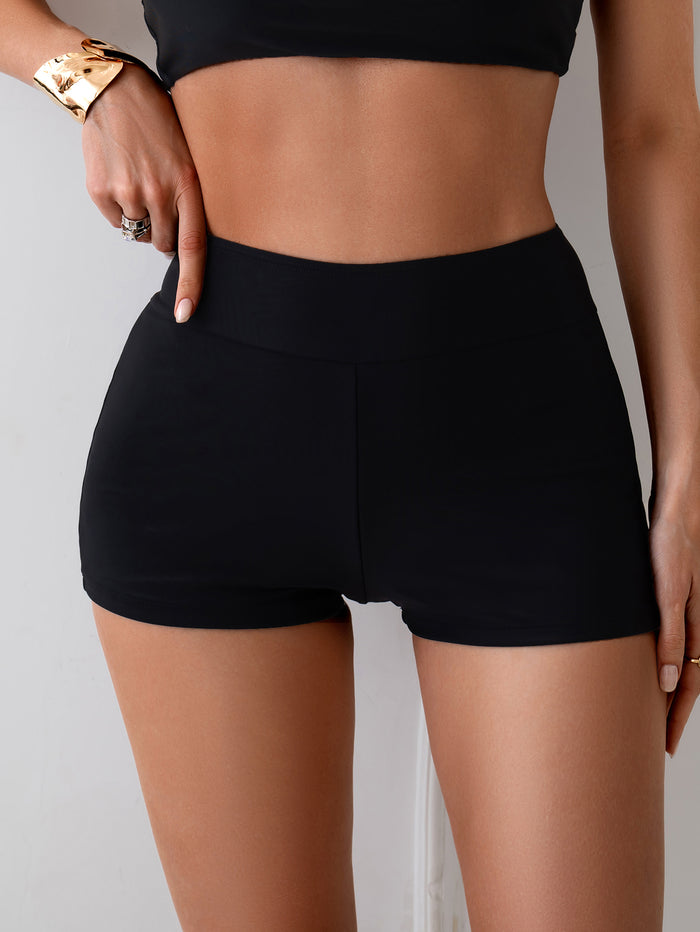 High Waisted Dolphin Board Shorts for Women 2.5'' - Quick Dry Swim Beach Bathing Suit Bottoms with Liner