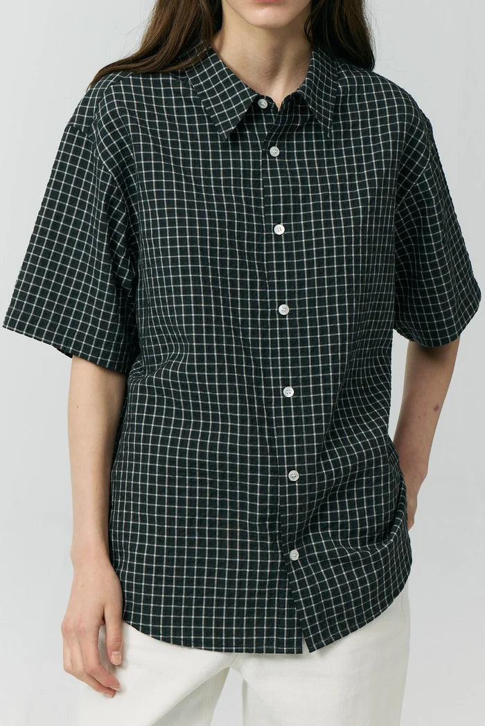 Holiday Short Sleeve Check Shirt Shirts & Tops Dunst