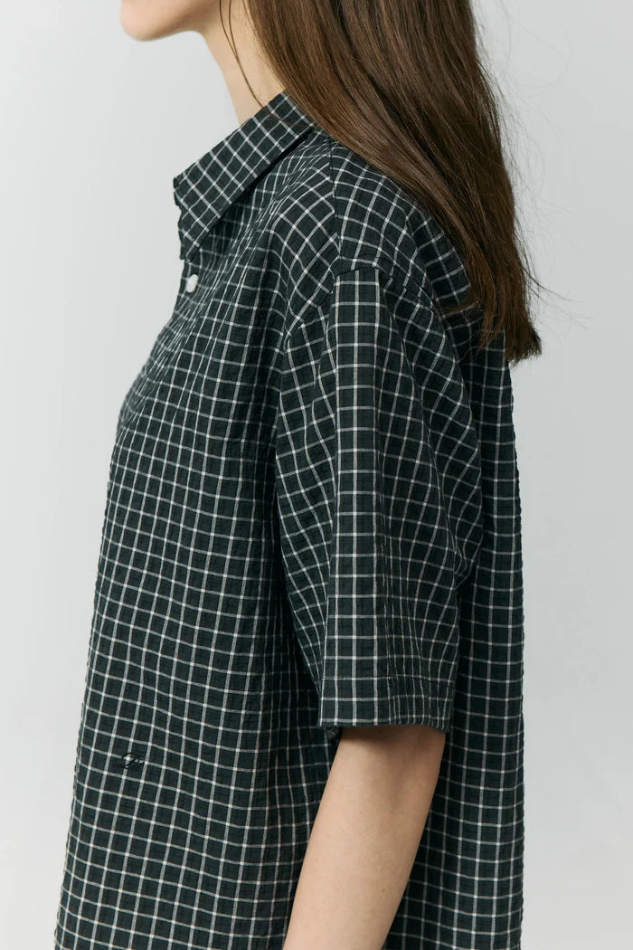 Holiday Short Sleeve Check Shirt Shirts & Tops Dunst