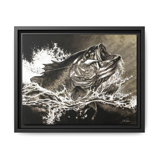 "Hooked" Framed Canvas