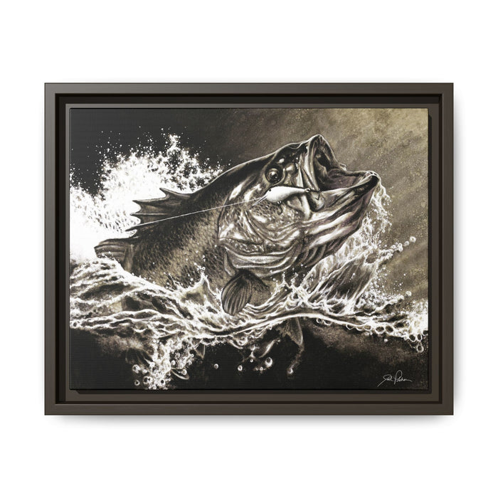 "Hooked" Framed Canvas