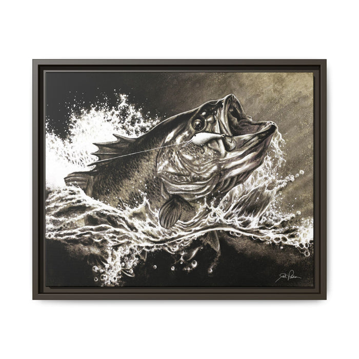 "Hooked" Framed Canvas