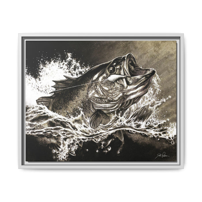 "Hooked" Framed Canvas