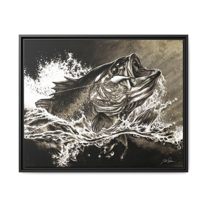 "Hooked" Framed Canvas