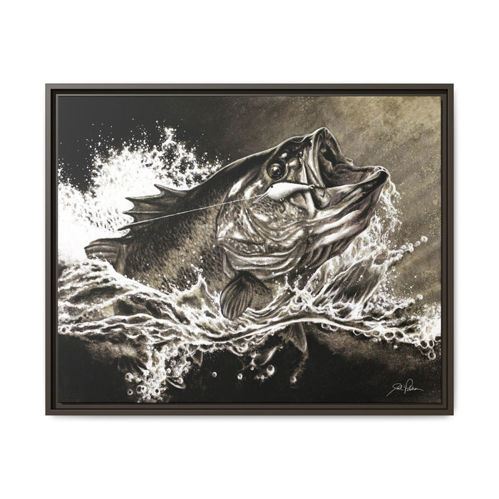 "Hooked" Framed Canvas
