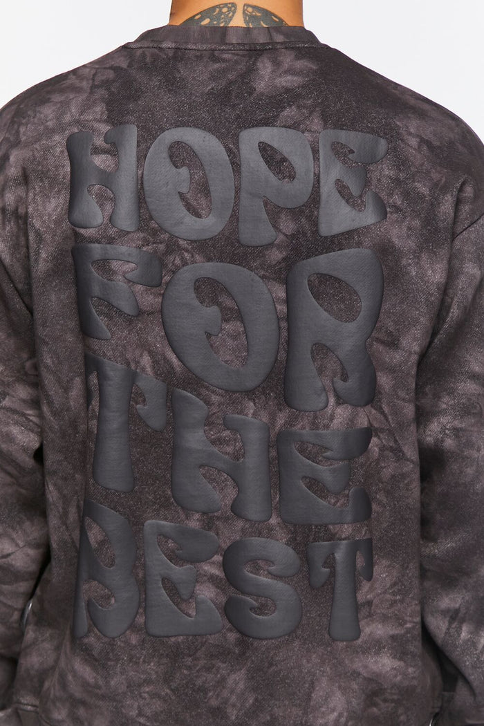 Hope For The Best Acid Wash Pullover