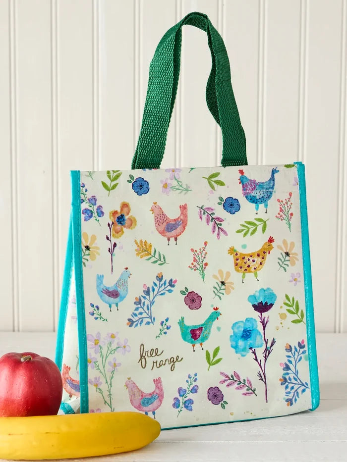 Insulated Lunch Bag - Free Range Chickens-view 1