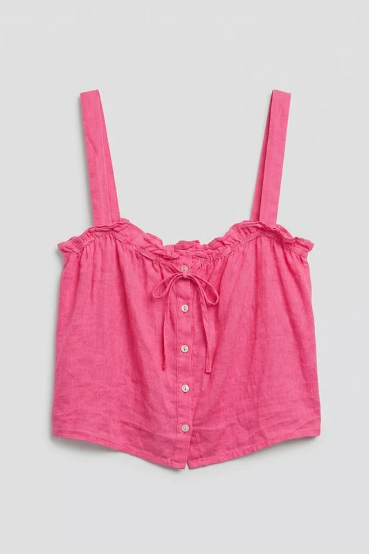 Izzie Linen Top Shirts & Tops Velvet by Graham & Spencer