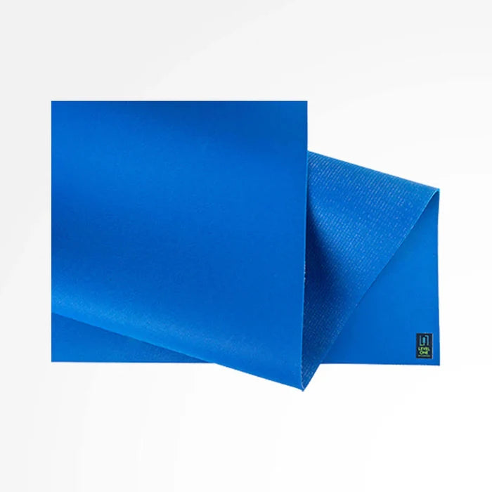 JADE LEVEL 1 GYM FITNESS YOGA MAT NATURAL RUBBER BLUE 4-MM, 24" WIDE & 68" LONG