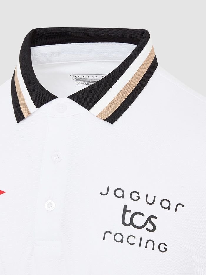 Jaguar TCS Racing Men's Long Sleeve Polo Shirt - Season 12 Reflo