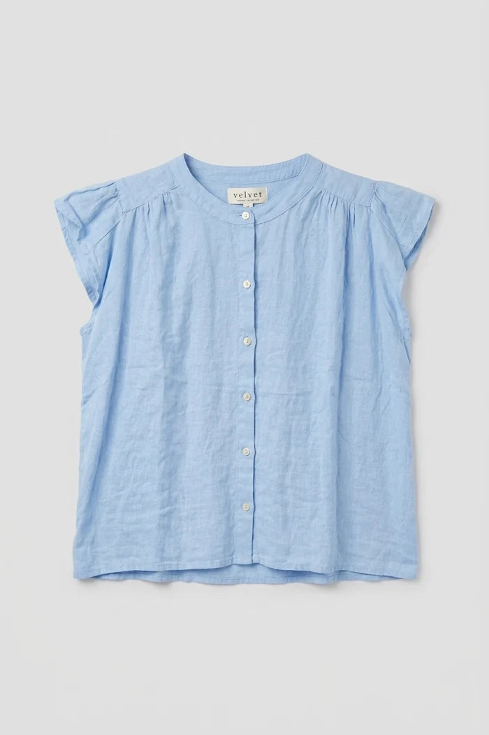 Janey Linen Top Shirts & Tops Velvet by Graham & Spencer