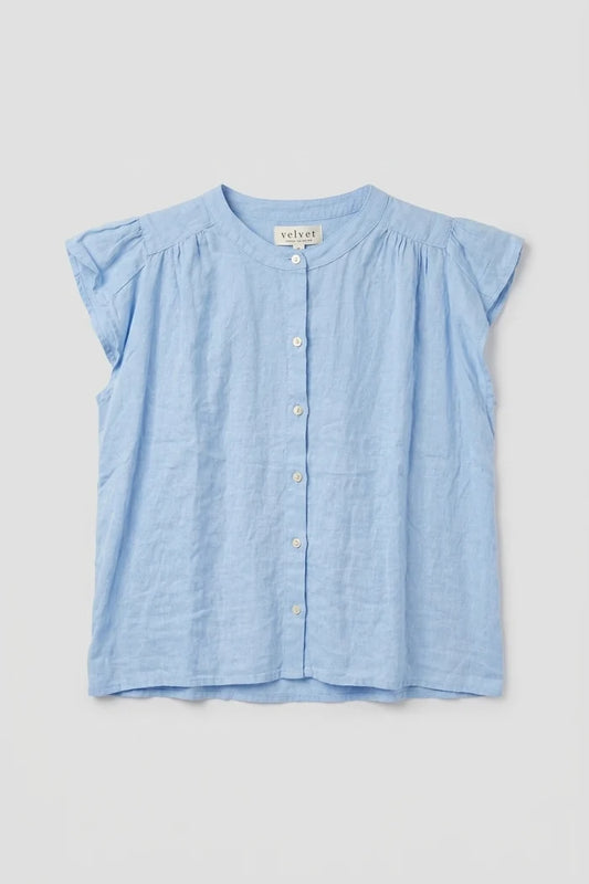 Janey Linen Top Shirts & Tops Velvet by Graham & Spencer
