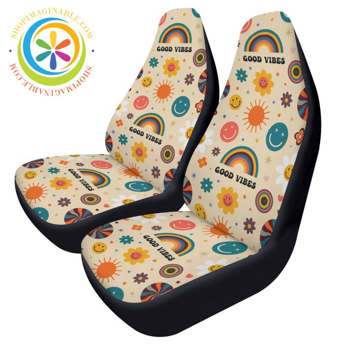 Just Positive Vibes Retro Car Seat Covers