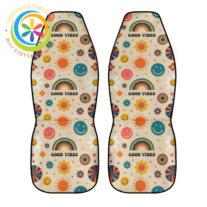 Just Positive Vibes Retro Car Seat Covers
