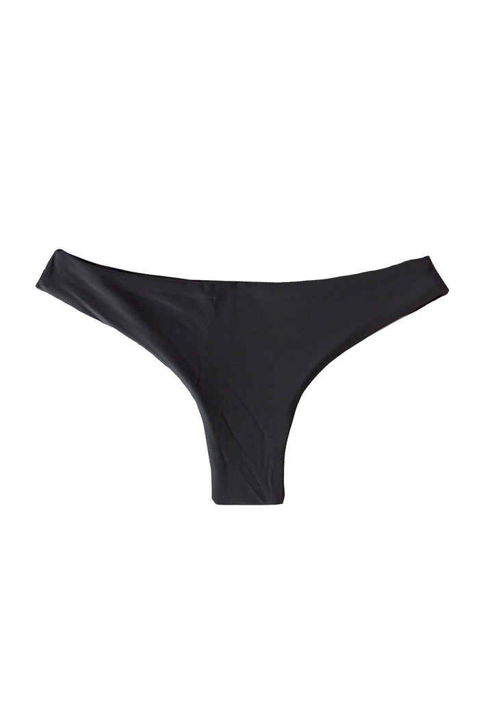 Black Cheeky Bikini Bottoms with scrunchy, high quality Seamless stitching
