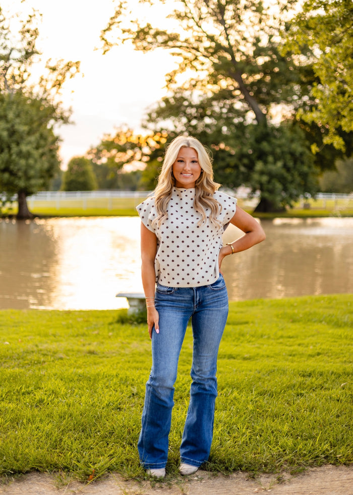 KASEY POLKA DOT TOP