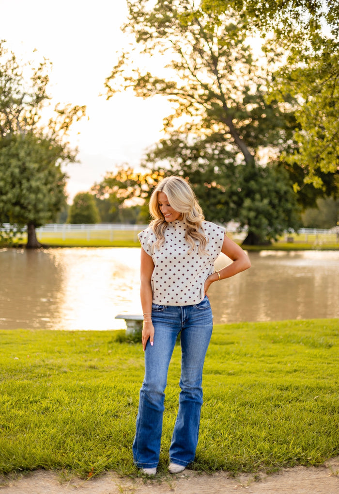 KASEY POLKA DOT TOP