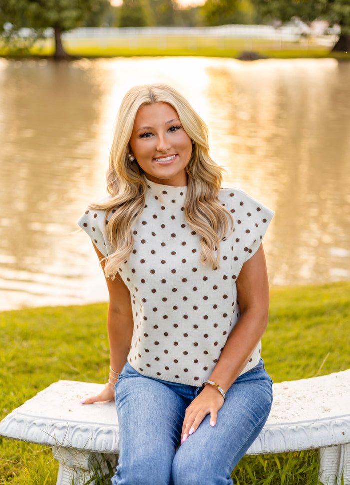 KASEY POLKA DOT TOP