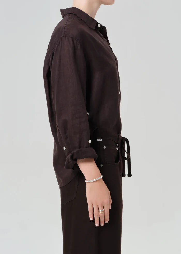 Kayla Shrunken Linen Shirt Tops Citizens of Humanity