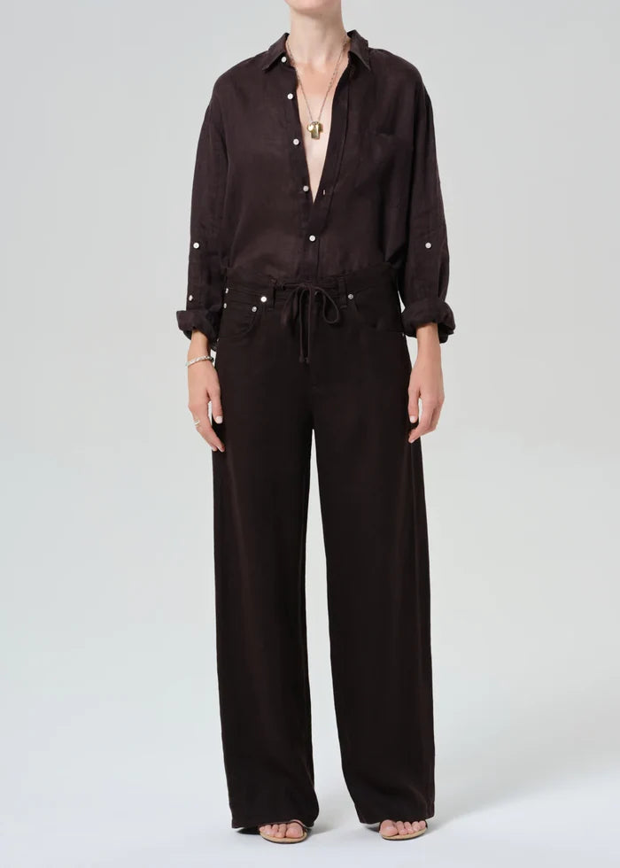 Kayla Shrunken Linen Shirt Tops Citizens of Humanity