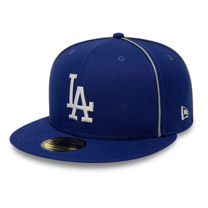Pictured is this Hajime Sorayama X MLB LA Dodgers 59FIFTY Fitted cap in Dark Blue. 5
