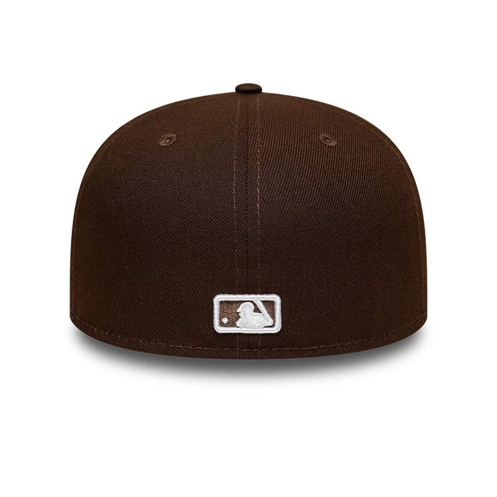Pictured is this MLB LA Dodgers 59FIFTY Fitted cap in dark brown. 5