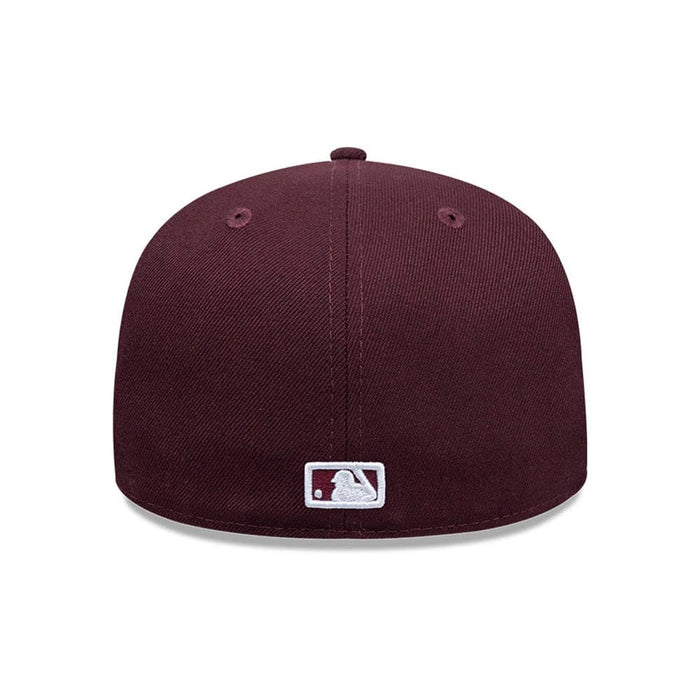 Pictured is this MLB LA Dodgers 59FIFTY Fitted cap in dark purple. 4
