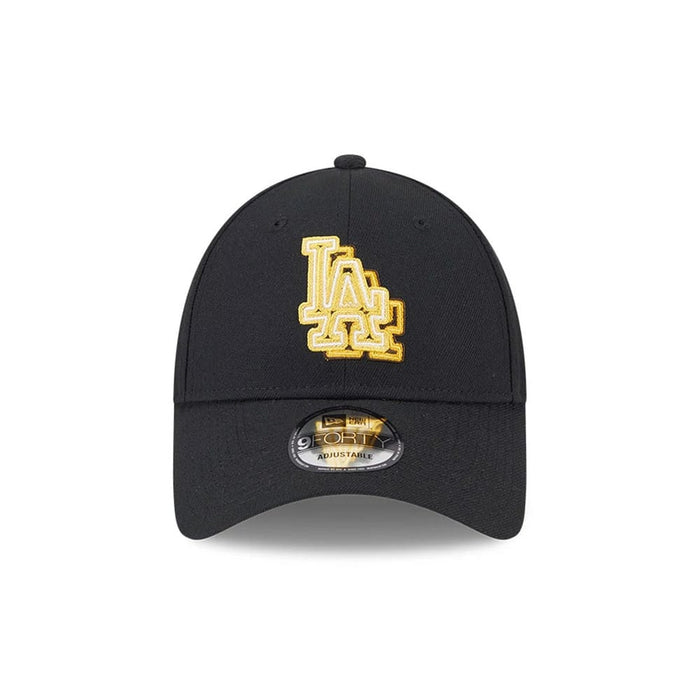 Pictured is this MLB Neon LA Dodgers 9FORTY Adjustable cap in black. 3