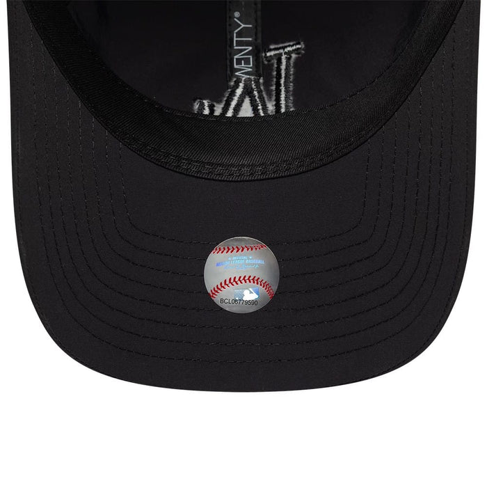 Pictured is this MLB Recycled LA Dodgers 9TWENTY cap in Black On Black. 7