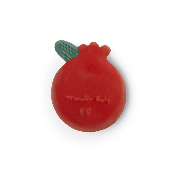 La Forêt Mawa Natural Rubber Pomegranate Teether & Rattle - Moulin Roty