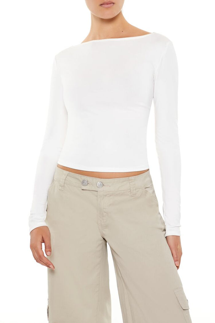 Lace-Up High-Neck Top