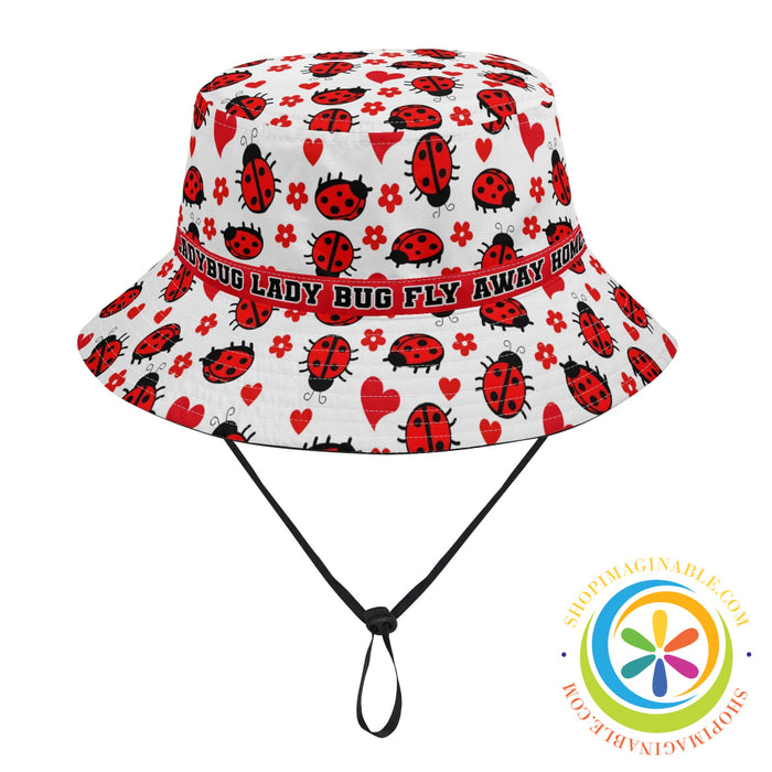 Lady Bug Love Bucket Hat S